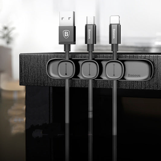 Organizador Magnético Mini Pea para Cables - Clip Anti-Enredos de Datos