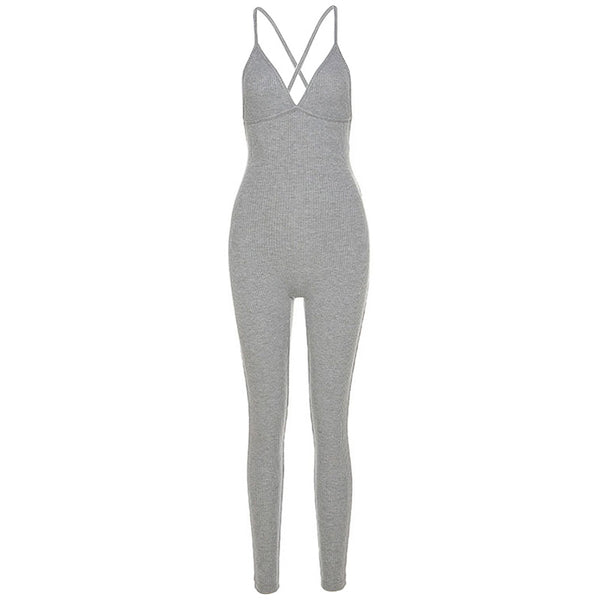 Jumpsuit Ajustado Espalda Descubierta para Verano - Image 5