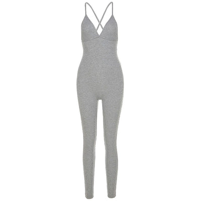 Jumpsuit Ajustado Espalda Descubierta para Verano - Image 5