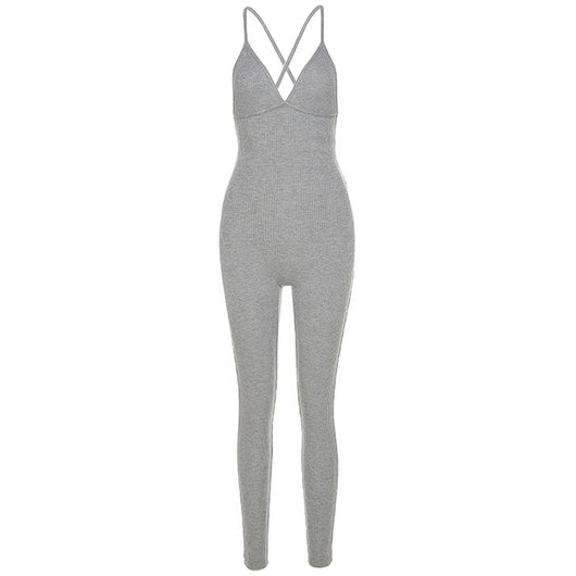 Jumpsuit Ajustado Espalda Descubierta para Verano - Image 5