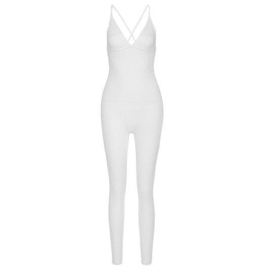 Jumpsuit Ajustado Espalda Descubierta para Verano - Image 6