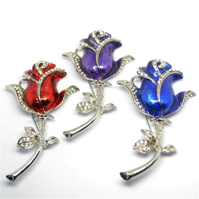 Memoria USB Flor de Rosal con Cristales y Diamantes
