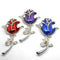 Memoria USB Flor de Rosal con Cristales y Diamantes