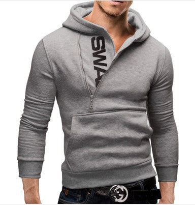 Suéter Hoodie Hombre con Cierre Lateral y Contraste de Colores - Image 13