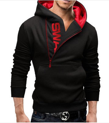 Suéter Hoodie Hombre con Cierre Lateral y Contraste de Colores - Image 11