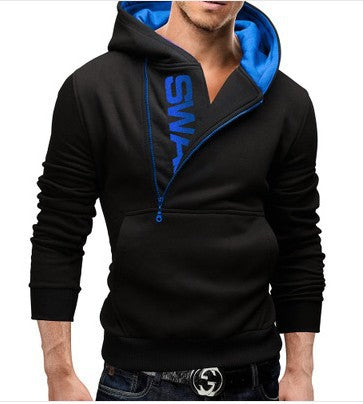 Suéter Hoodie Hombre con Cierre Lateral y Contraste de Colores - Image 6