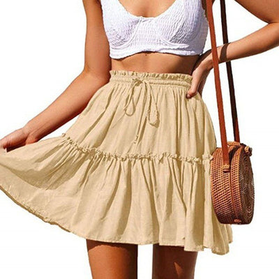 Falda Playera Retro con Cintura Ajustable y Volantes - Image 4