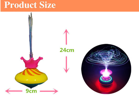 Giroscopio LED Musical con Fibra Óptica y Efecto Luminoso UFO - Image 5
