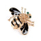 Cute bee brooch cardigan pin Coffee drill