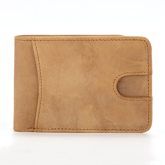 Billetera de Cuero para Hombre con Protección RFID - Diseño Europeo