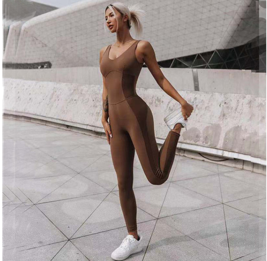 Traje de Yoga Aéreo sin Mangas con Espalda Deportiva Transpirable - Image 6