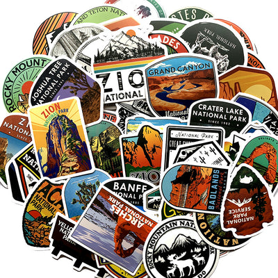 Pegatinas Impermeables de Parques Nacionales - Set de 50 Diseños - Image 13