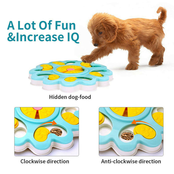 Comedero Interactivo Puzzle para Perros - Juguete Inteligente de Entrenamiento
