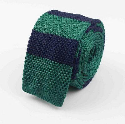 Corbata Tejida Delgada a Rayas para Hombre - Diseño Moderno y Sofisticado - Image 15