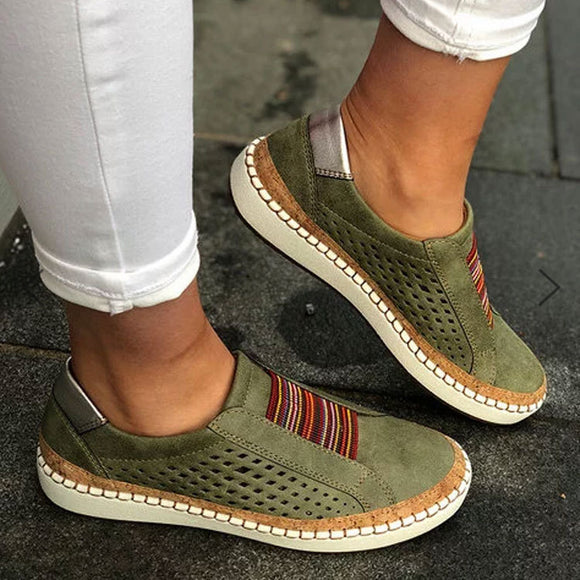 Zapatillas Deportivas de Cuero para Mujer - Estilo Casual