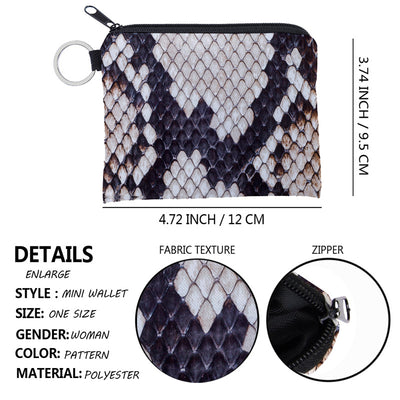 Monedero Portátil con Estampado Serpiente Repelente al Agua - Image 3