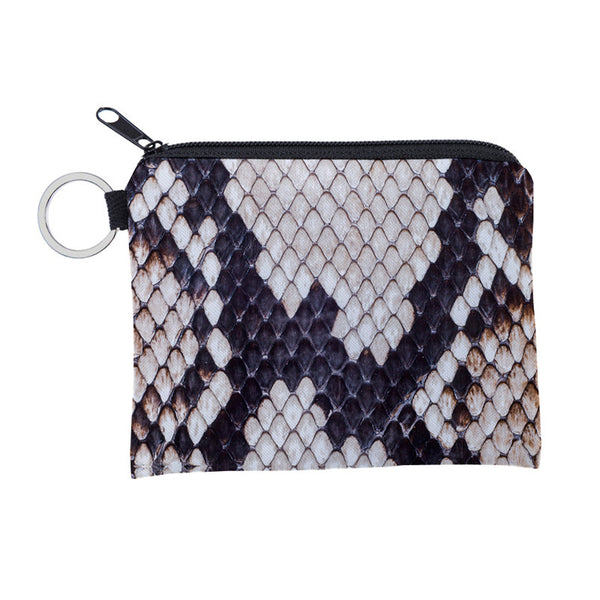 Monedero Portátil con Estampado Serpiente Repelente al Agua