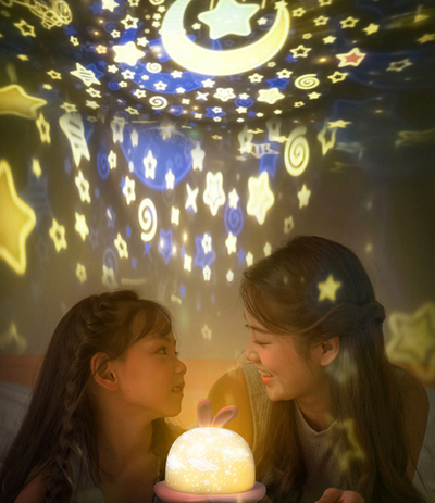 Proyector LED de Cielo Estrellado Giratorio 360° con USB - Image 4