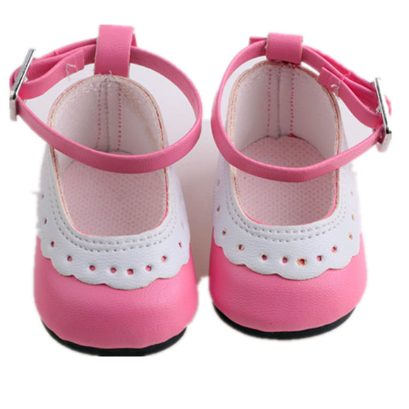 Sapatos de Renda para Bonecas American Girl de 18 Polegadas