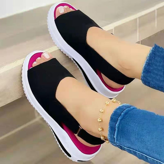 Sandalias Casuales de Verano para Mujer con Cierre de Velcro - Image 5