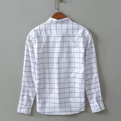 Camisa Casual de Cuadros para Hombre - Corte Relajado y Manga Larga - Image 11