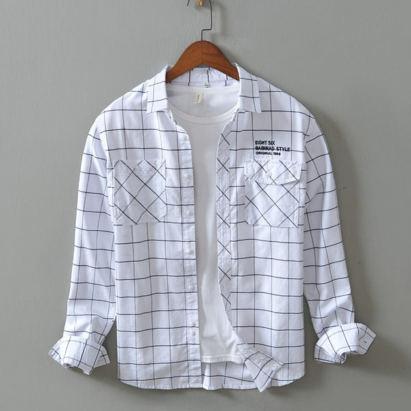 Camisa Casual de Cuadros para Hombre - Corte Relajado y Manga Larga