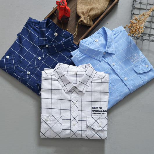 Camisa Casual de Cuadros para Hombre - Corte Relajado y Manga Larga - Image 5