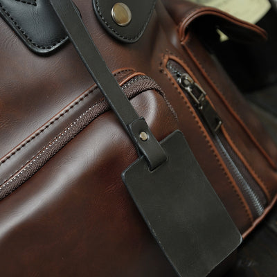 Bolsa de Cuero Crazy Horse para Hombre - Mochila Crossbody de Gran Capacidad para Viajes - Image 10
