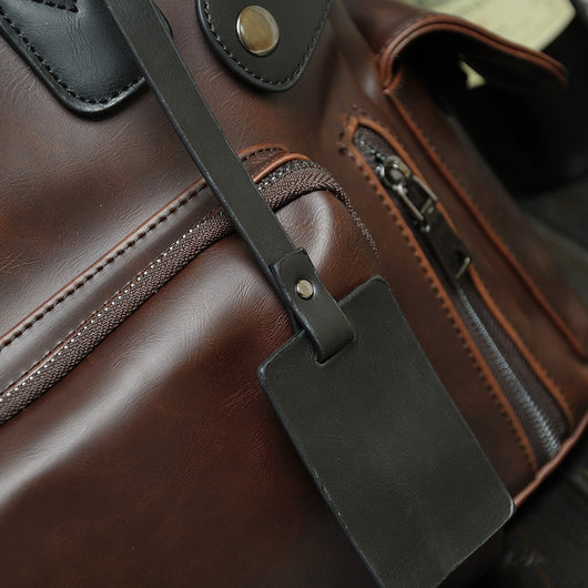Bolsa de Cuero Crazy Horse para Hombre - Mochila Crossbody de Gran Capacidad para Viajes - Image 10