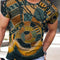 Camiseta Estampada de Manga Corta Estilo Europeo y Americano