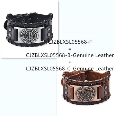 Pulsera de Cuero Ancha para Hombre - Image 7