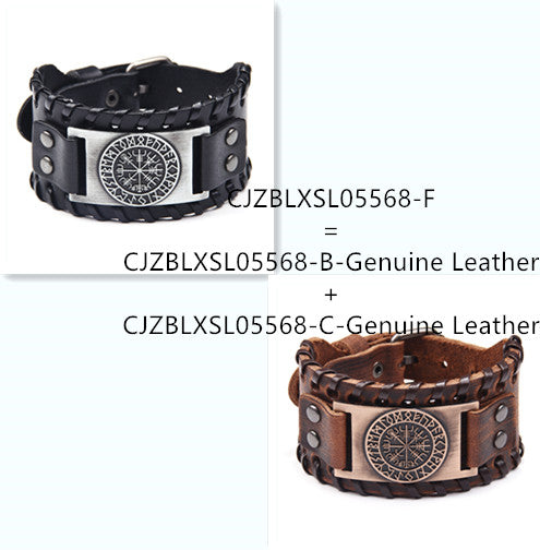 Pulsera de Cuero Ancha para Hombre - Image 7