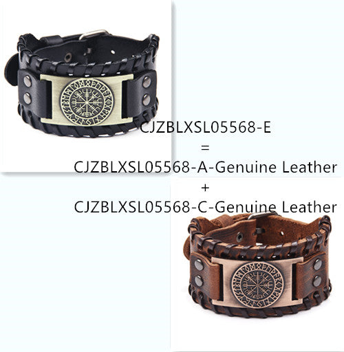 Pulsera de Cuero Ancha para Hombre - Image 6