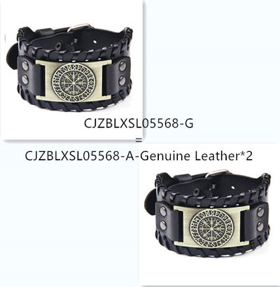 Pulsera de Cuero Ancha para Hombre - Image 8