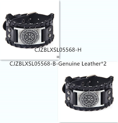 Pulsera de Cuero Ancha para Hombre - Image 9