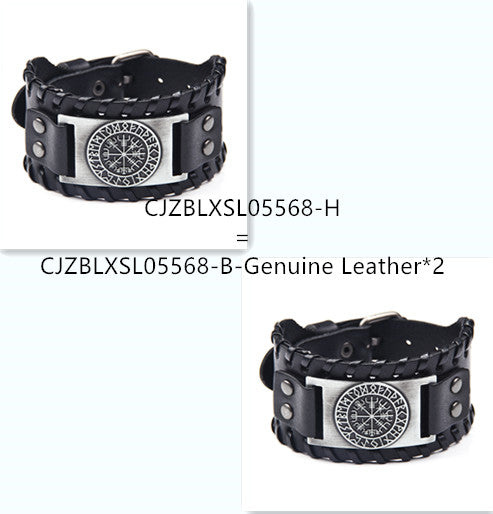 Pulsera de Cuero Ancha para Hombre - Image 9