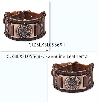 Pulsera de Cuero Ancha para Hombre - Image 10