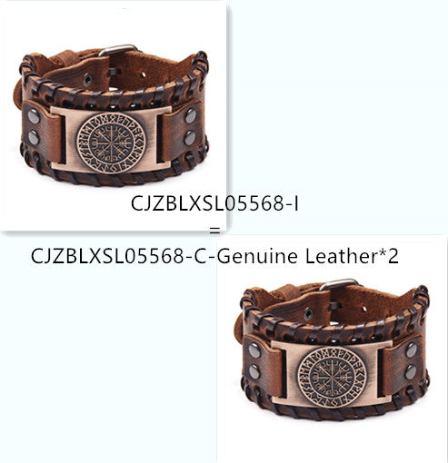 Pulsera de Cuero Ancha para Hombre - Image 10