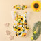 Jumpsuit Playero con Volantes y Estampado Girasol