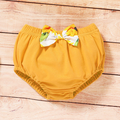 Conjunto de Tres Piezas para Bebé: Blusa y Shorts Estampado Girasol - Image 15