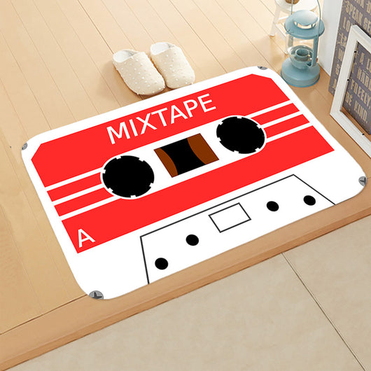 Tapete Redondo Colorido Diseño Discos Vinilo Antideslizante para Dormitorio y Sala - Image 12