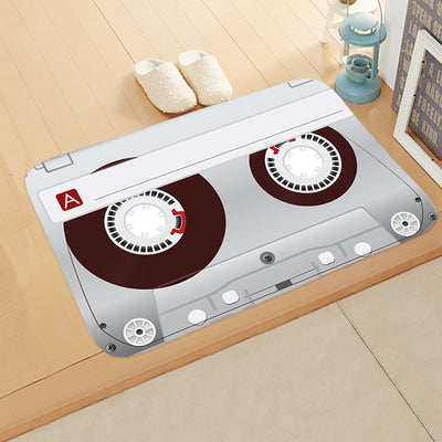 Tapete Redondo Colorido Diseño Discos Vinilo Antideslizante para Dormitorio y Sala - Image 13