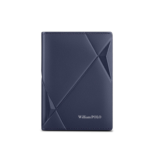 Billetera Minimalista de Cuero Genuino con Protección Anti-Radiofrecuencia para Documentos