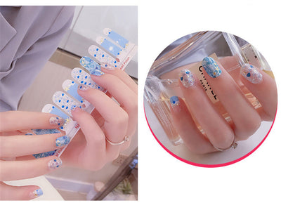 Pegatinas de Uñas 3D con Efecto Bronceado - Set de 20 Adhesivos de Doble Fila - Image 2