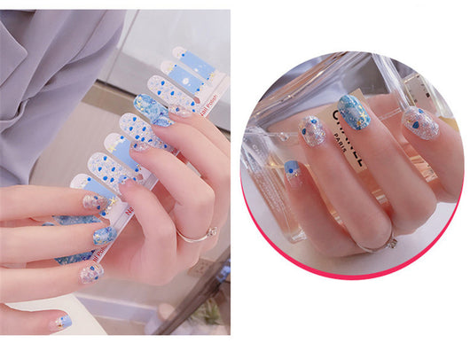 Pegatinas de Uñas 3D con Efecto Bronceado - Set de 20 Adhesivos de Doble Fila - Image 2