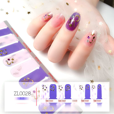 Pegatinas de Uñas 3D con Efecto Bronceado - Set de 20 Adhesivos de Doble Fila - Image 5