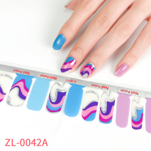 Pegatinas de Uñas 3D con Efecto Bronceado - Set de 20 Adhesivos de Doble Fila - Image 6