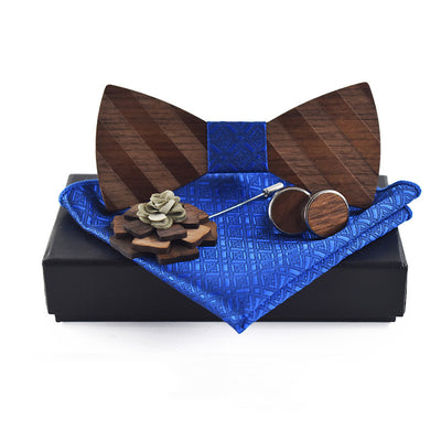 Conjunto Elegante de Corbatín, Pañuelo y Accesorios Formales - Image 9