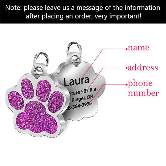 Placa de Identificación Personalizada para Perro en Acero Inoxidable - Image 3