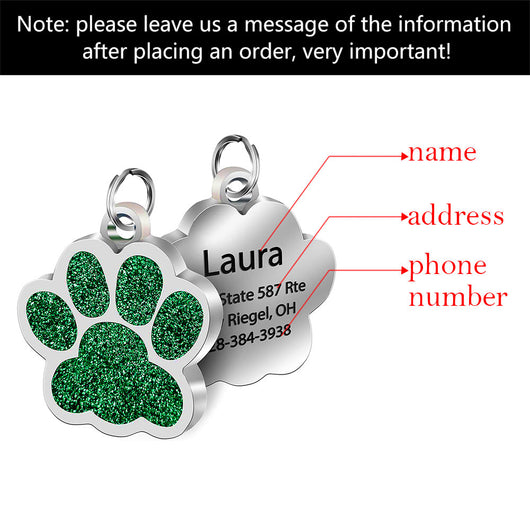 Placa de Identificación Personalizada para Perro en Acero Inoxidable - Image 5